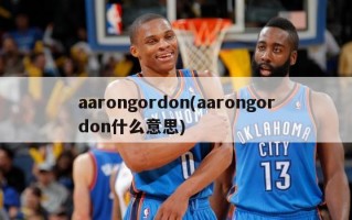 aarongordon(aarongordon什么意思)