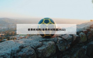 世界杯对阵(世界杯对阵图2022)